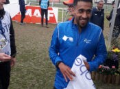 Mohrad Amdouni à l'arrivée du championnat de France de cross-country 2022 - photo JL Benoit