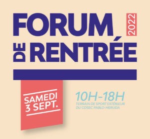 Venez rencontrer l'équipe de RVVS au forum de rentrée des Mureaux le 03/09/2022