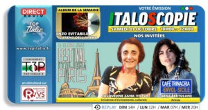 Italoscopie, programme du 01/10/2022