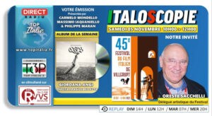 Italoscopie, programme du 05/11/2022