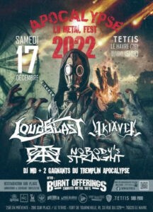 Apocalypse LH Metal fest invité de Republik rock le 17/11/2022