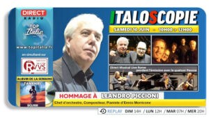 Hommage à Leandro Piccioni dans Italoscopie le 10/06/2023