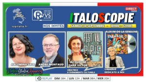 Italoscopie, programme du 30/09/2023