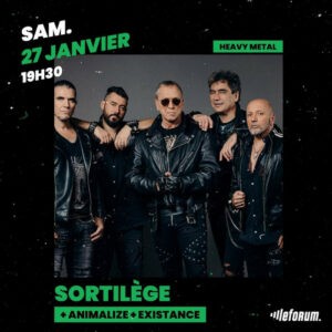 Sortilège en concert au Forum le 27/01/2024