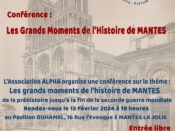 "Les grands moments de l’histoire de Mantes", conférence à Mantes-la-Jolie le 13/02/2024