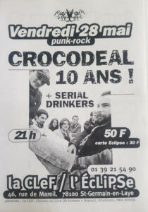 29/02/2024 - Republik rock, rediffusion du concert des Crocodeal en hommage à "Will" 