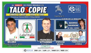 Italoscopie, programme du 23/03/2024