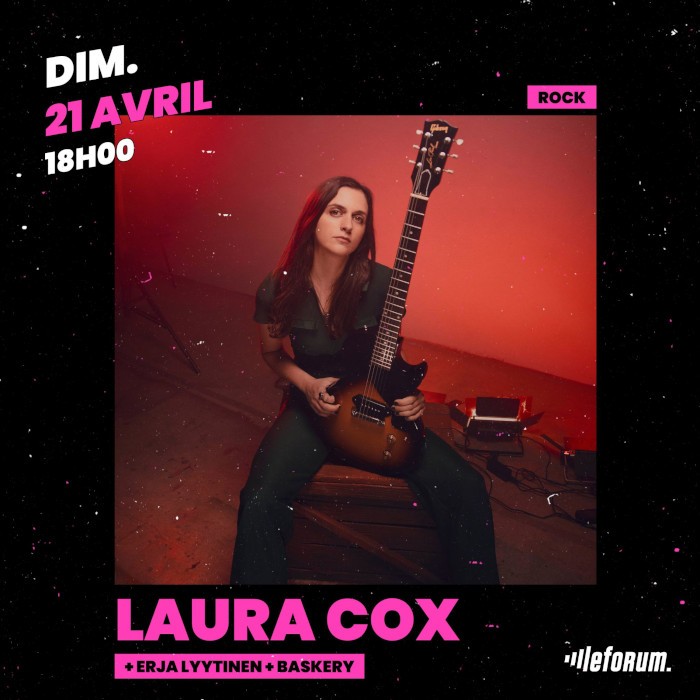 Laura Cox + Erja Lyytinen + Baskery en concert au Forum de Vauréal le 21/04/2024