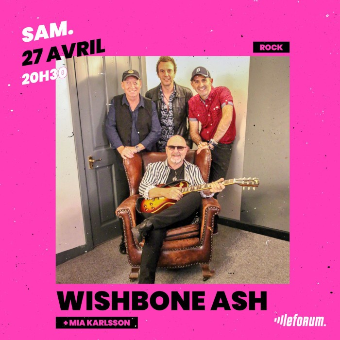 Wishbone Ash + Mia Karlsson en concert au Forum de Vauréal le 27/04/2024