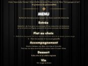 Menu du Gala de charité de l'APIPD du 15/06/2024