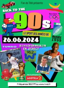 Le sport des années 90 au programme de Fan de télé du 26/06/2024