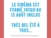 Fermeture estivale du cinéma de Maule, réouverture le 14 août
