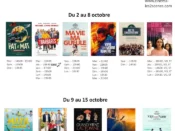 Cinéma de Maule, prog du 2 au 8 octobre