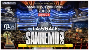Italoscopie, spéciale finale du Sanremo de 20h30 à 2h30 le 15/02/2025