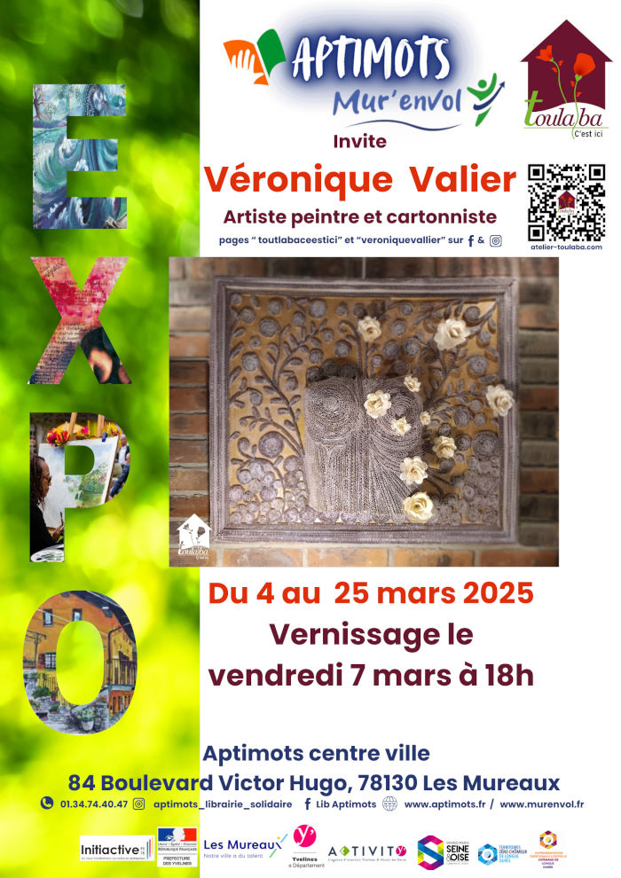 Véronique Valier expose aux Mureaux du 4 au 25 mars