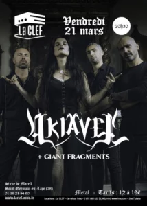 Place à gagner pour le concert de Akiavel à la Clef (78) dans Republik rock du 22/03/2025