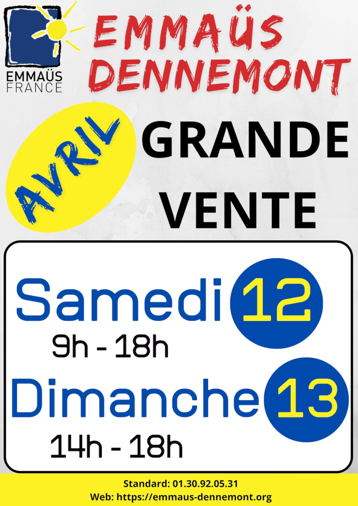 Grande vente printanière à Follainville-Dennemont (78) les 12 et 13 avril
