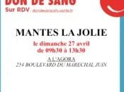 Don de sang à Mantes-la-Jolie le 27/04/2025