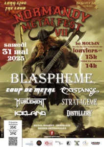 "Normandy Metal fest" à Louviers (27) le 31/05/2025