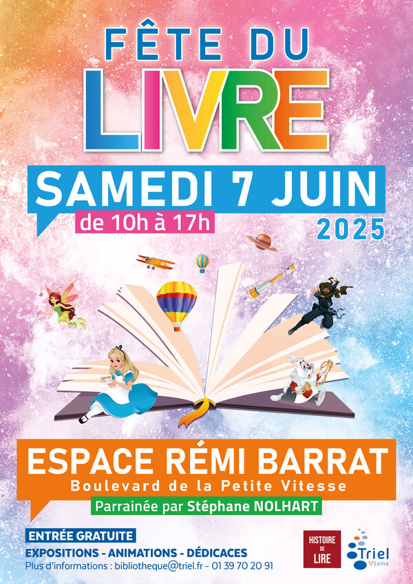 Fête du livre à Triel-sur-Seine (78) le 07/06/2025