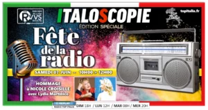 Italoscopie, programme du 07/06/2025