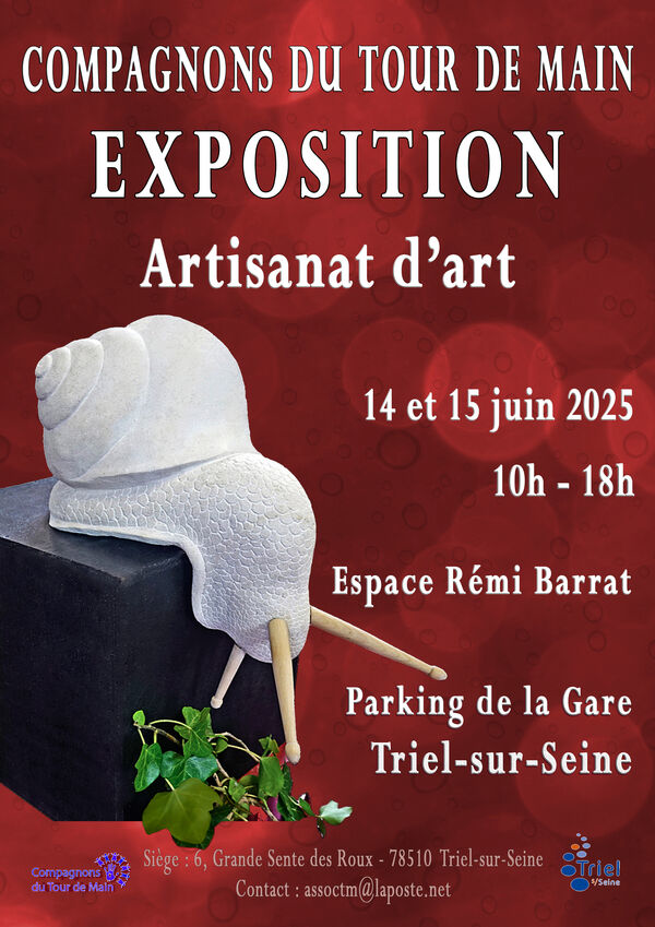 Exposition artisanat d'art à Triel-sur-Seine (78) les 14 et 15 juin