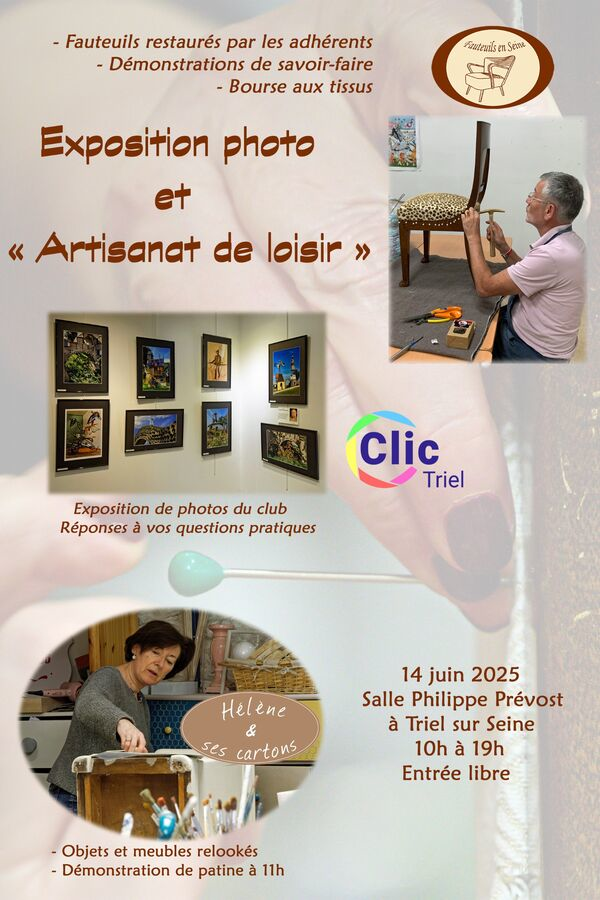 Exposition artisanale à Triel-sur-Seine le 14/06/2025