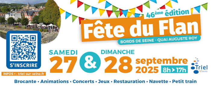 Inscriptions ouvertes pour la Fête du flan à Triel-sur-Seine (78) des 27 et 28 septembre