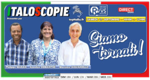 Italoscopie, programme du 27/09/2025