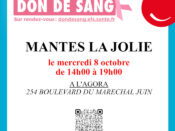 Collecte de sang à Mantes-la-Jolie (78) le 08/10/2025