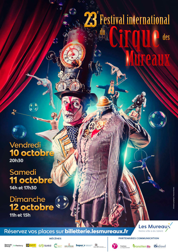 23ème édition du Festival international de Cirque aux Mureaux (78) du 10 au 12 octobre 2025