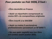 Le Fair, appel à candidature 2026, les conditions