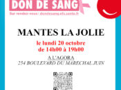 Collecte de sang à Mantes-la-Jolie (78) le 20/10/2025