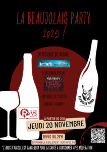 "Beaujolais party" dans Republik rock du 20/11/2025