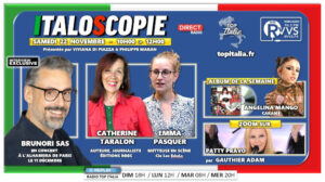 Italoscopie, programme du 22/11/2025