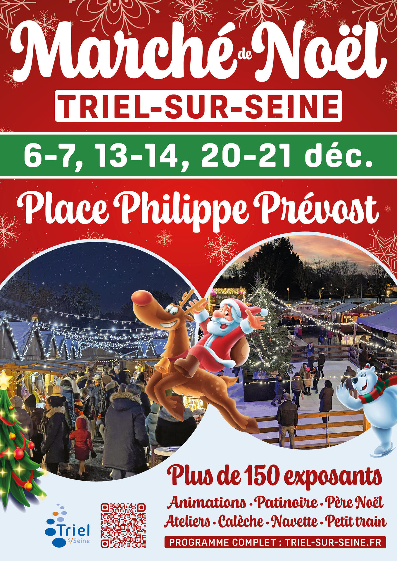 Marché de Noël à Triel-sur-Seine (78), les week-end entre le 6 et le 21 décembre 2025