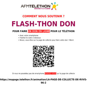 RVVS lance sa collecte officielle pour le Téléthon 2025 !