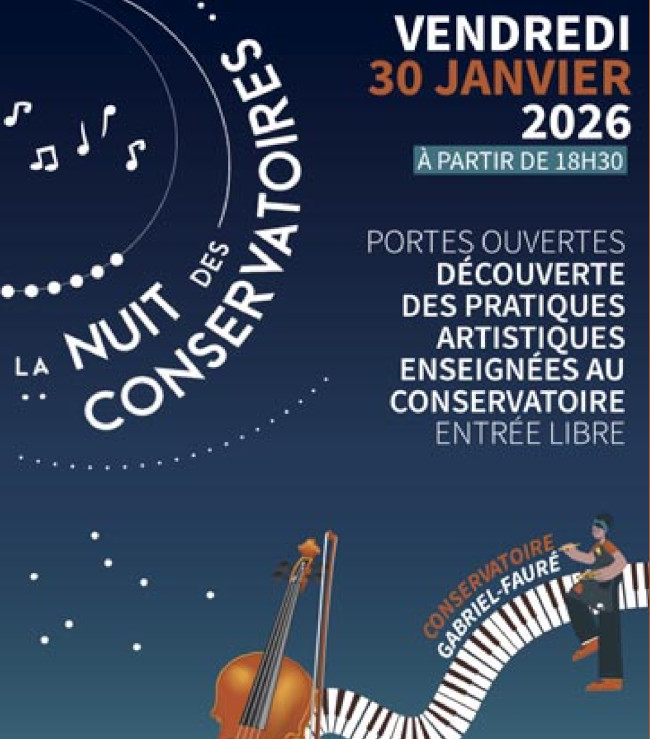 13ème édition de la Nuit des conservatoires aux Mureaux le 30/01/2026
