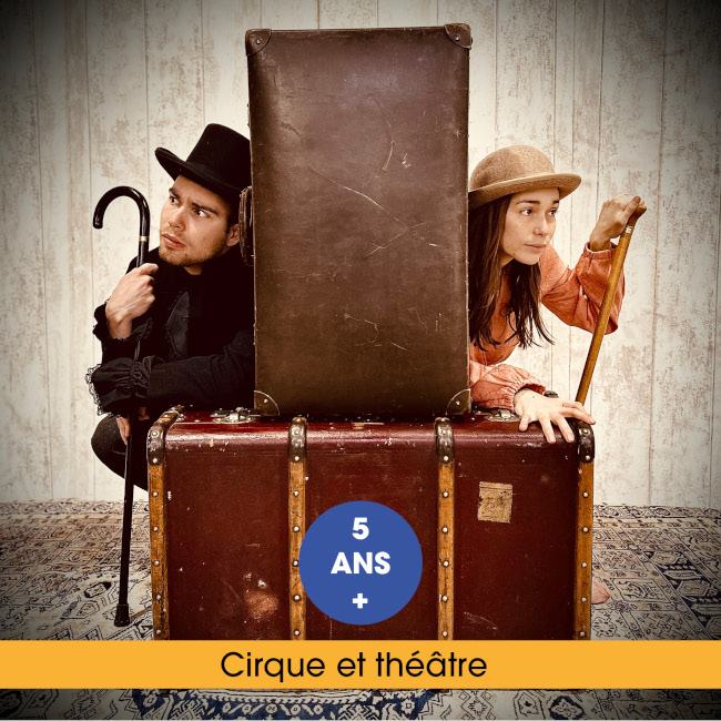 "Un pari fou : le tour du monde de Nellie Bly", téâtre et cirque jeune public au Collectif 12 (78) le 28/02/2026