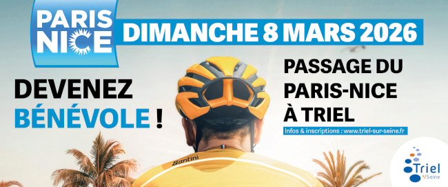 Appel à bénévoles pour l'étape du Paris-Nice à Meulan-en-Yvelines (78) le 08/03/2026