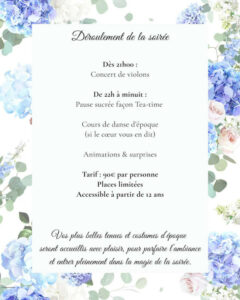 Programme de "Chronique de printemps" au Château de Thoiry (78) le 14/03/2026