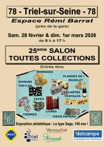 Salon toutes collections à Triel-sur-Seine les 28/01/2026 et 01/03/2026