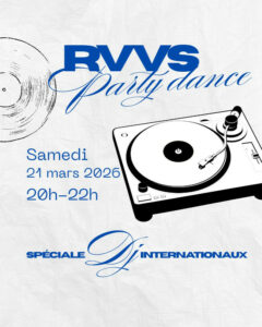 "RVVS party dance", programme du 21/03/2026