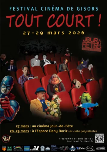 "Tout court !", festival de cinéma à Gisors (27) du 27 au 29 mars