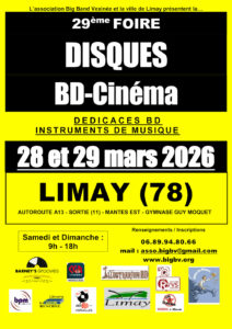 Salon Disques, BD, cinéma à Limay (78) les 28 et 29 mars