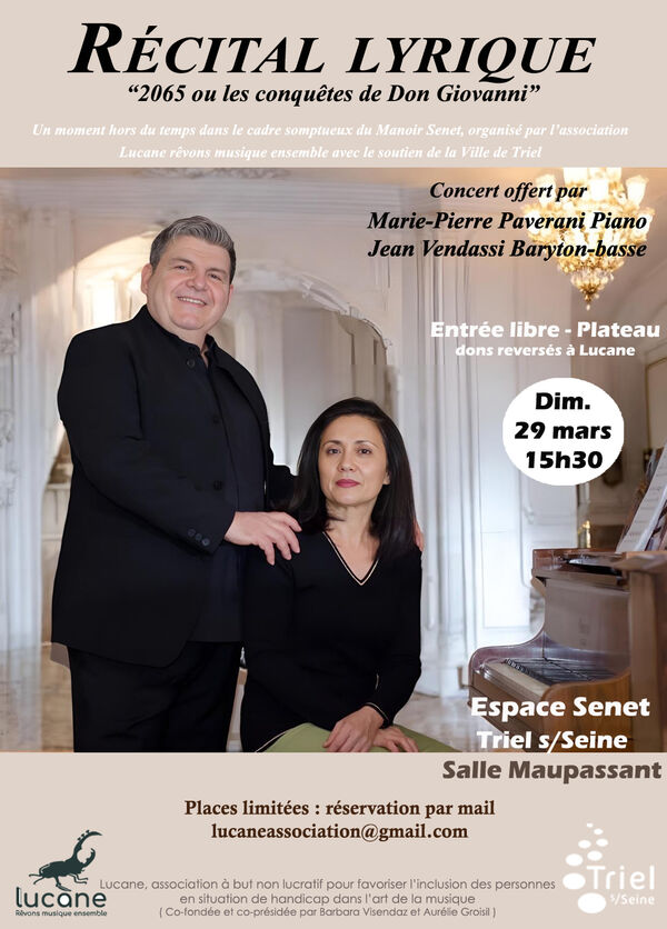 Concert lyrique à Triel-sur-Seine (78) le 29/03/2026