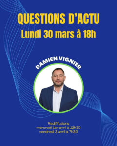 Damien Vignier, nouveau maire des Mureaux, invité de "Questions d'actu" d'avril 2026