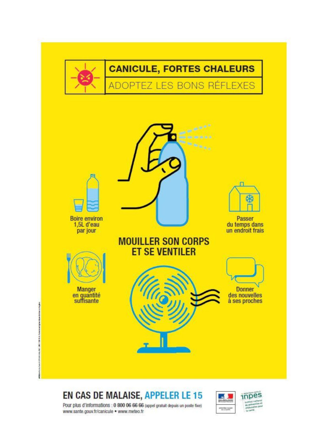 Les gestes à adopter en période de canicule !