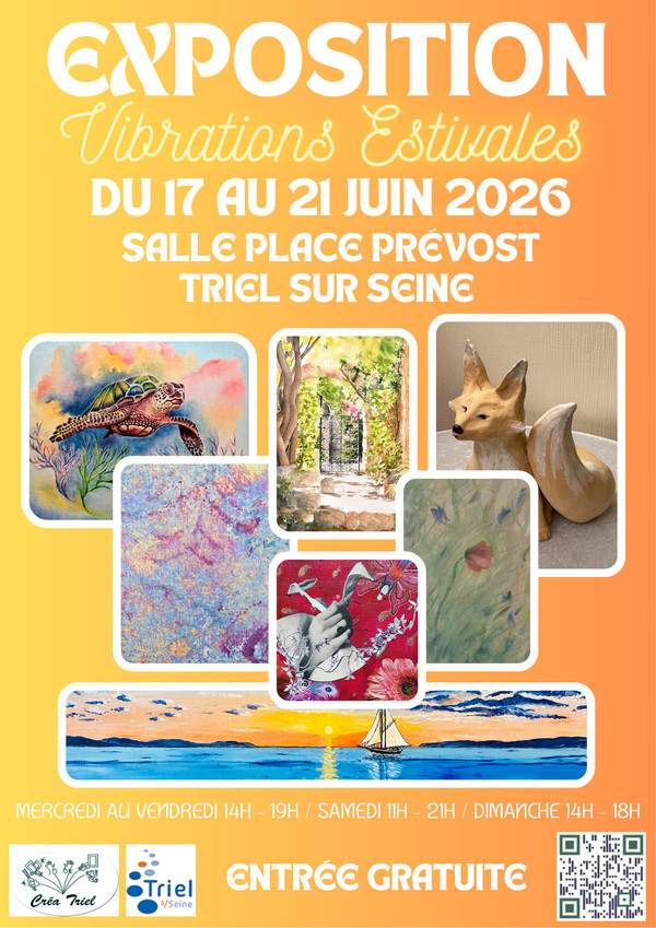 Exposition d'art à Triel-sur-seine (78) du 17 au 21 juin 2026
