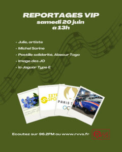 "Reportages VIP", programme du 20/06/2026